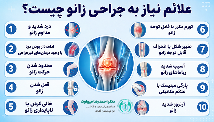 علائم نیاز به جراحی زانو چیست؟