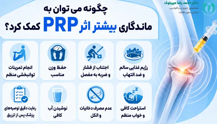 چگونه میتوان به ماندگاری بیشتر اثر PRP کمک کرد؟